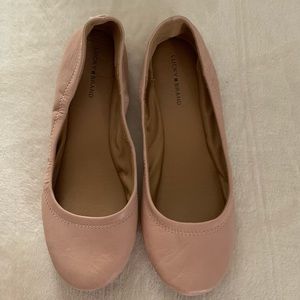 💕Pink Lucky Brand Leather Flats✨